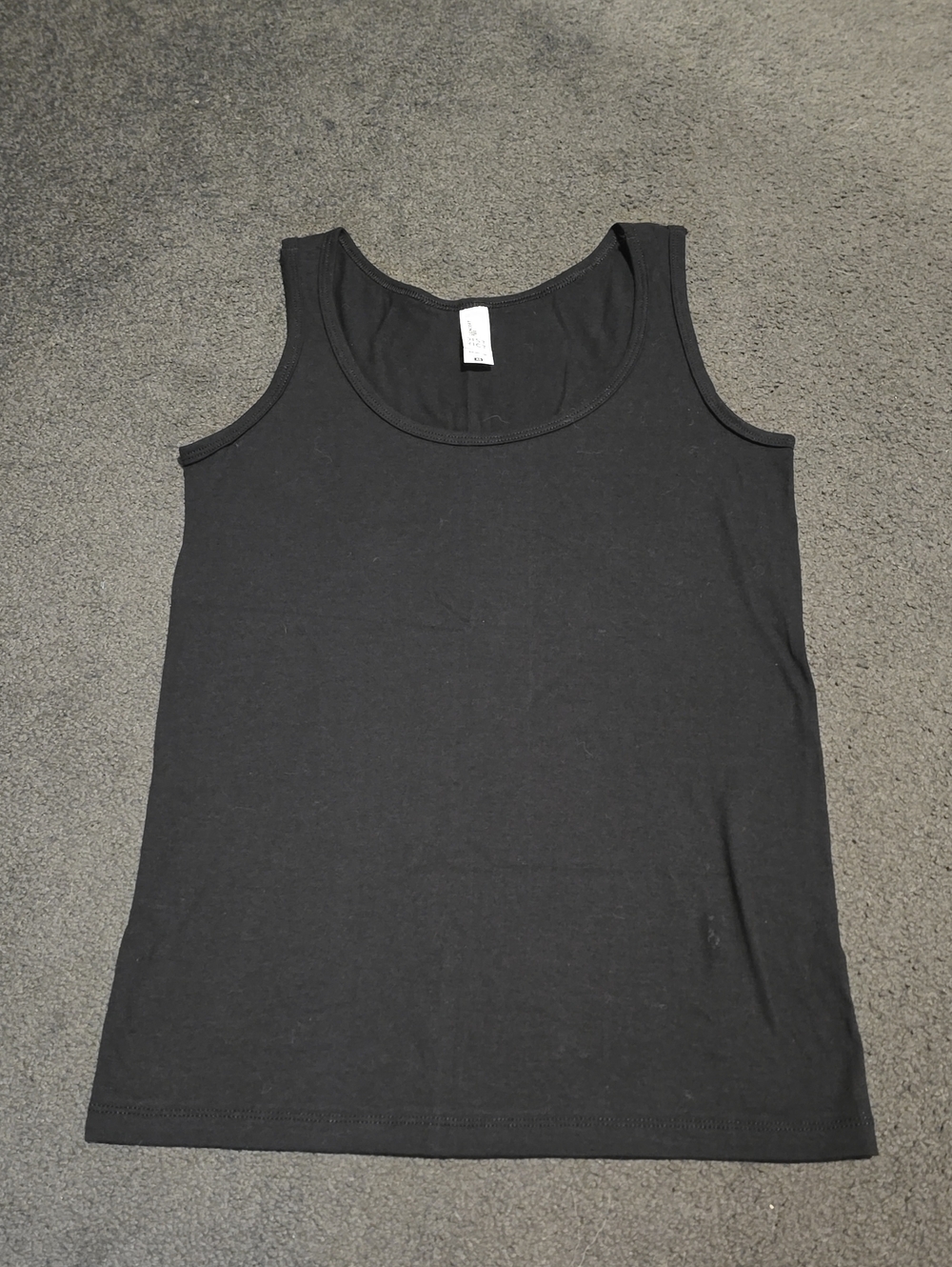 District Black Scoop Neck Tank Top